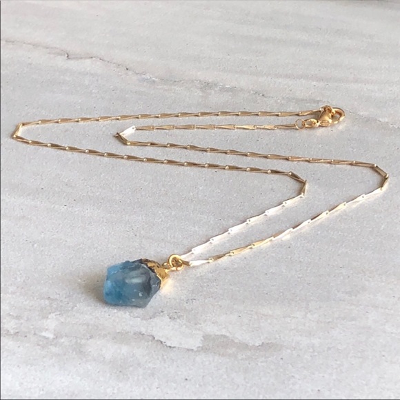 Estrella & Luna Jewelry - ➖𝐿𝑎𝑠𝑡 𝐶ℎ𝑎𝑛𝑐𝑒➖Raw Fluorite 14k Necklace
